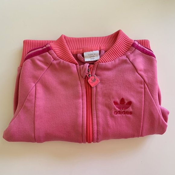 PINK ADIDAS TRACK SUIT JACKET - Picture 3 of 8